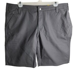 Carhartt Womens Rugged Flex Loose Fit Canvas Work Short 10 Inseam Gray Size 16‎